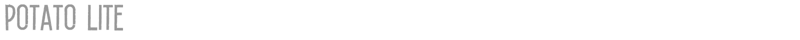 Potato Lite font preview